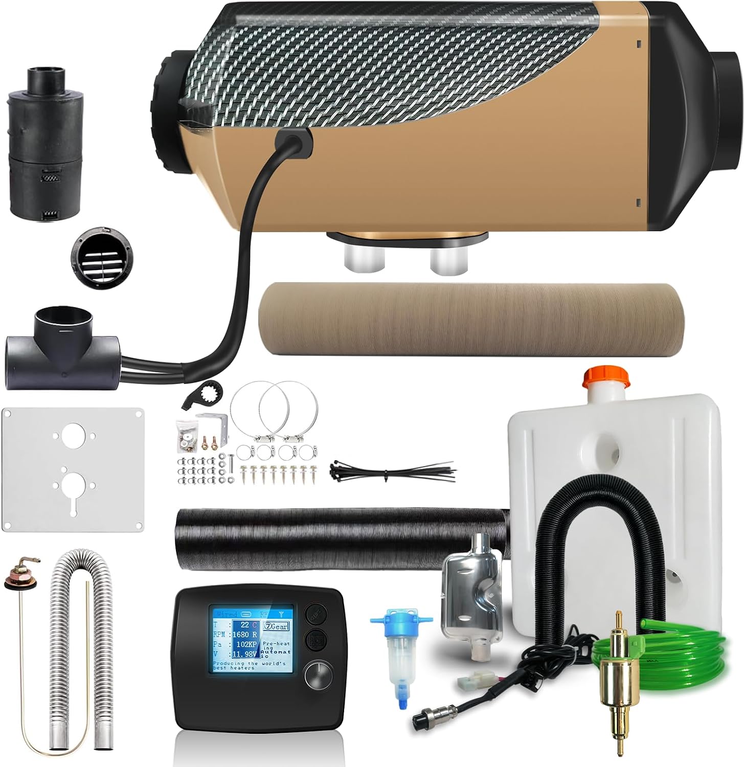 12V 8kW Diesel Heater with Brushless Motor for RVs, Trucks, and Ships