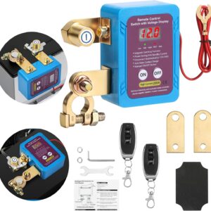 250A Remote Battery Disconnect Switch 12V for Car,Auto,Truck,RV,Marine